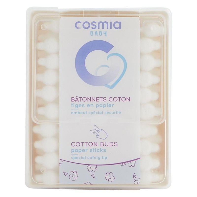 Cosmia Baby bâtonnets coton-tiges x60