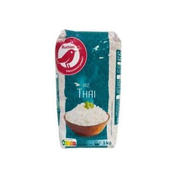 Auchan riz thaï sachet 1 kg