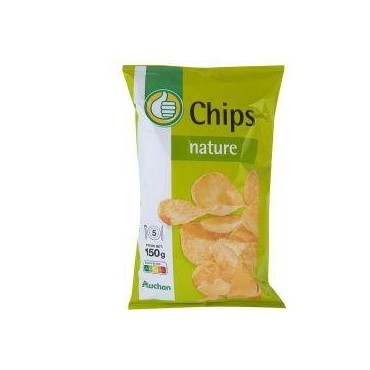 Auchan Pouce chips nature 150g
