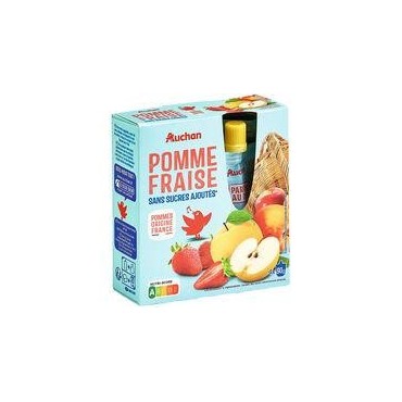 Auchan Gourdes Pomme Fraise...