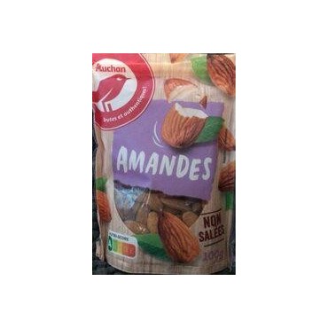 Auchan Amandes Non salées 100G