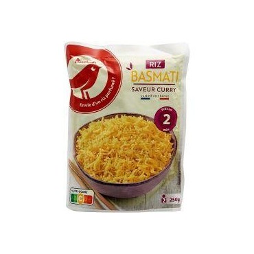 Auchan riz basmati curry 250g