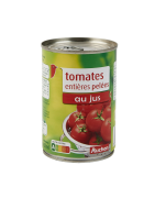 Auchan tomates entières pelées au jus 238g