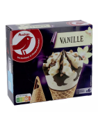 Auchan glace 6 cônes vanille 408,6g