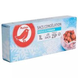 Auchan sac congel zip petit...