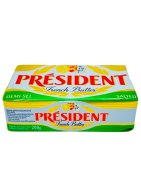 Président beurre demi-sel pasteurisé 80% M.G 200 g
