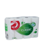 AUCHAN Papier essuie-tout classique blanc 4 rouleaux
