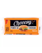 AUCHAN Cheeesy Cheddar en tranche pour hamburger x18 18 tranches 340g