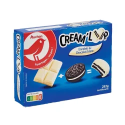 Auchan cream loop blanc 252G