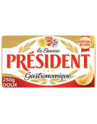 Président beurre doux pasteurisé 82% M.G. 200 g