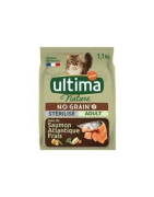 ULTIMA Nature Croquettes pour chat saumon 1,1KG