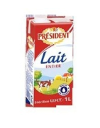 Président Lait  Entier Brique 1L