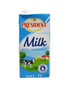Président Lait 1/2 Ecrémé  Brique 1L