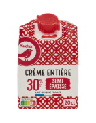 Auchan Crème Semi Epaisse 20 cl