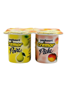 Crémor yaourt pêche & poire pot de 125g