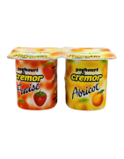Crémor yaourt fraise & abricot pot de 125 g