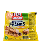 Doux 10 saucisses poulet original 340g