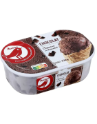 Auchan glace chocolat avec morceaux 536g