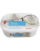 AUCHAN Crème glacé à la noix de coco 495g 1l