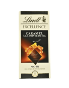 Lindt excellence Noir caramel a la pointe de sel 100g
