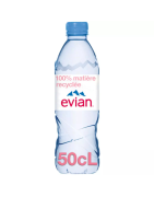 EVIAN Eau minérale plate naturelle bouteille 50cl