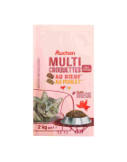 AUCHAN Chat Croquettes Boeuf 2KG