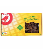 Auchan Datte DEGLET Nour avec tiges du dattier 1KG