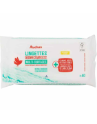 AUCHAN LINGETTES DESINFECTANTES MULTI SURFACES