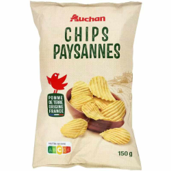Auchan chips paysanne 150G