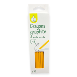 CRAYONS GRAPHITE X10 HB