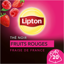 LIPTON THE NOIR FRUITS ROUGES 