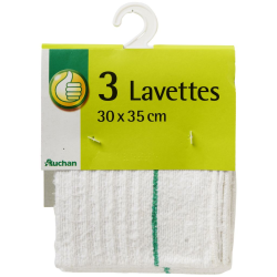 POUCE LAVETTE COTON GAUFRE 30 