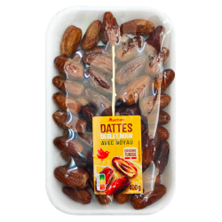 Auchan dattes avec noyaux Deglet Nour barquette 400g