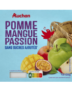 AUCHAN PUREE SSA POMME MANGUE