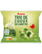 AUCHAN TRIO CHX FLEURETTE 600G