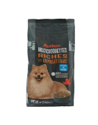 AUCHAN CHIEN MEDIUM CROQUETTE CONTROLE POIDS POULET 2KG
