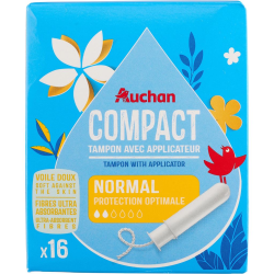 AUCHAN TAMPONS COMPACT NORM...
