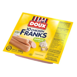 SAUCISSES POULET AIL DOUX 340G