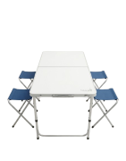 ENSEMBLE TABLE CAMPING ET 4 TABOURETS