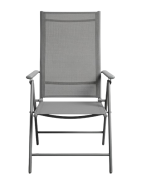CHAISE PLIANTE ACIER T L6 GRIS