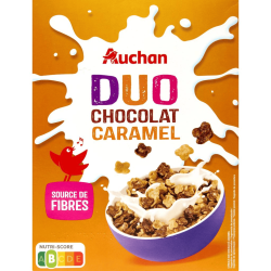 AUCHAN CEREALES CARAMEL ET...