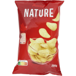 AUCHAN CHIPS NATURE 200G