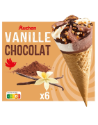 AUCHAN CONE VAN CHOC X6 415,2G