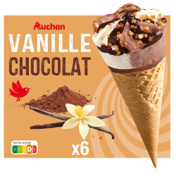 AUCHAN CONE VAN CHOC X6 415,2G