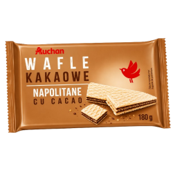 AUCHAN GAUFRETTE CACAO 180G 