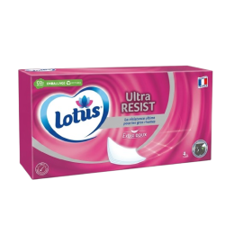 MOUCHOIR BTE BLANC LOTUS 72
