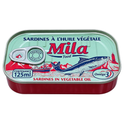 SARDINES HUILE MILA 125G