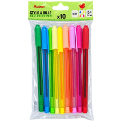 AUC STYLO BILLE NEON ASS X10 S22-107-WRI-AUC41365 