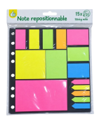 AUC BLOCS POST-IT ASSORT 15X25 S26-107-SCH-POU78903 