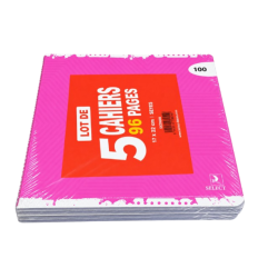 LOT 5 CAHIER PIQ 17*22 96P SEY